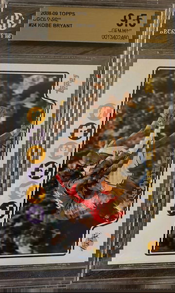 2008 topps Gold Foil bgs 9.5