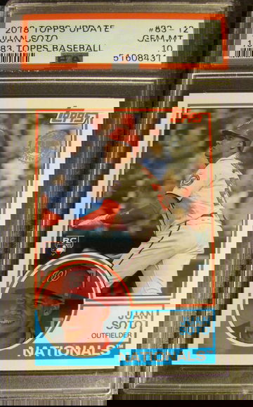 2018 Topps Update Juan Soto 1983 Topps Baseball PSA 10 Gem-Mint