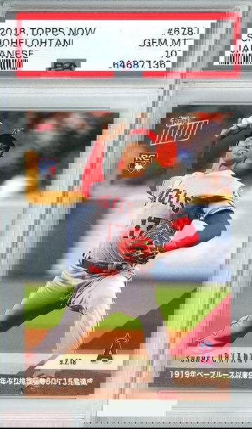 2018 TOPPS NOW SHOHEI OHTANI #678J JAPANESE ROOKIE PSA 10 GEM MT