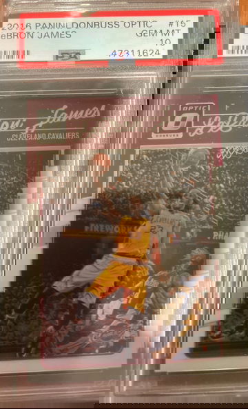 2016 Lebron James Optic PSA 10 with Kobe