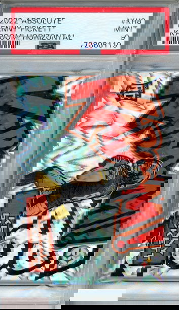 2022 PANINI ABSOLUTE KABOOM! HORIZONTAL KENNY PICKETT #KH8 ROOKIE RC PSA 9 MINT