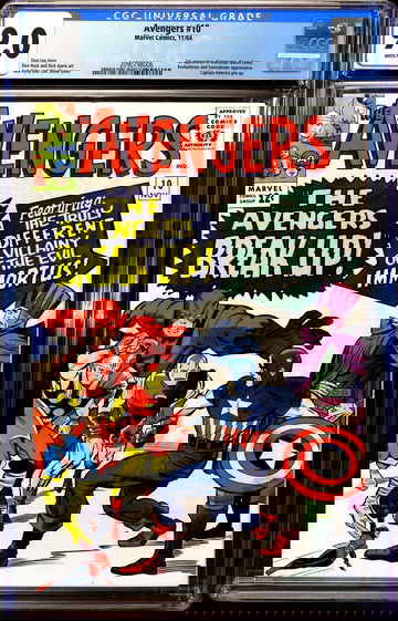 AVENGERS #10 (1964) 🔥 1st appearance IMMORTUS (KANG) 🔥 CGC 9.0 - WHITE