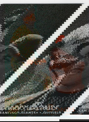 1997 FLAIR SHOWCASE ROW 0 # 25 BARRY BONDS HOF