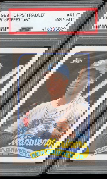 1989 Topps Traded Ken Griffey Jr. PSA 8