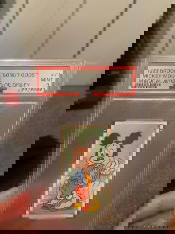 1989 Brooke Bond Foods Mickey Mouse #1 PSA 9