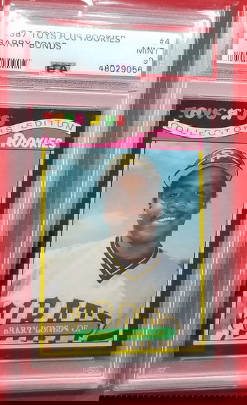 1987 ToysRus Barry Bonds Rookie PSA 9