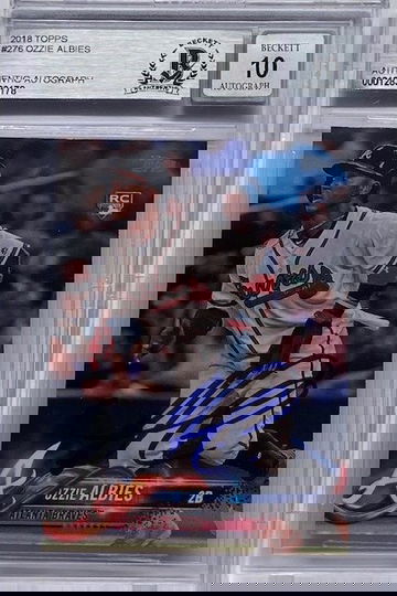 2018 Topps Rookie OZZIE ALBIES BGS Auto 10