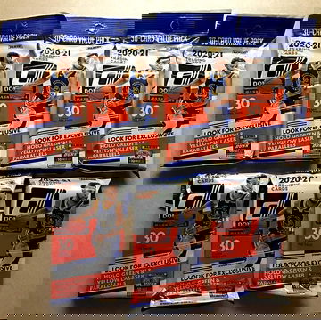 (7) 2020-21 Panini Donruss Basketball Fat Pack Lot