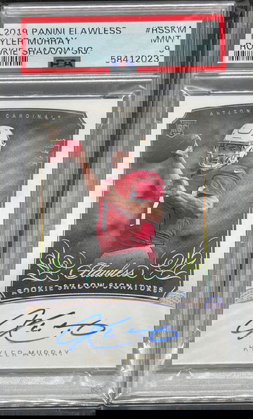 2019 Panini Flawless #RSSKM Kyler Murray Rookie Shadow Sig PSA 9 