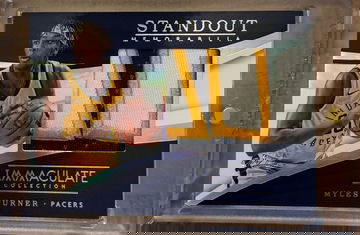 2017 Immaculate Collection Myles Turner Standout Memorabilia Patch Platinum 1/1