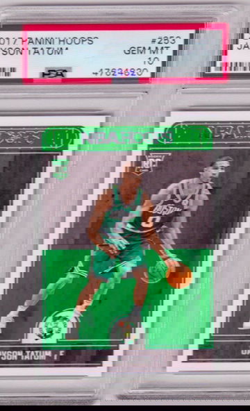 2017-18 Panini NBA Hoops Jayson Tatum Rookie PSA 10