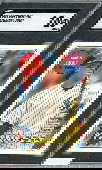 2018 TOPPS HERITAGE AARON JUDGE #25 NEW YORK YANKEES SGC 10 GEM