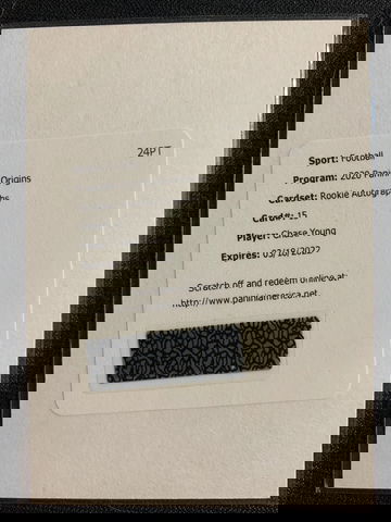 2020 Panini Orgins Chase Young Rookie Autographs