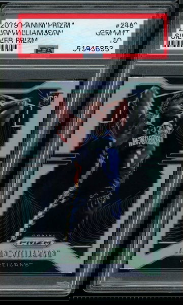 Zion Williamson 2019 Prizm #248 Silver