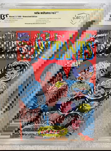 New Mutants #87 (1990) CBCS 9.0 not CGC SS Newsstand - signed by Rob Liefeld AUTO 1st Cable