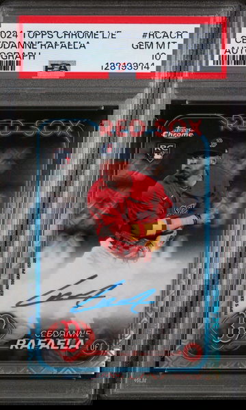 2024 Topps Chrome Logofractor Edition MLB Refractor Chrome Autographs Autograph Ceddanne Rafaela #RCACR PSA 10