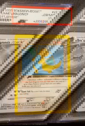Pokemon Dark Dragonite 1st Edition PSA 10 Non-Holo
