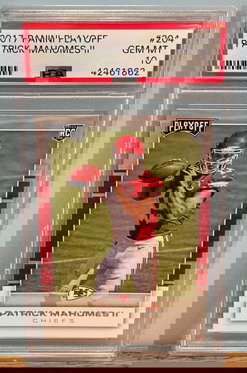 PATRICK MAHOMES 2017 Panini Playoff PSA 10