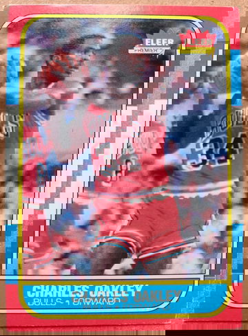 1986 Fleer Charles Oakley Rookie RC