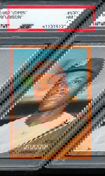 1962 Topps Bob Gibson #530 Hi# PSA 7