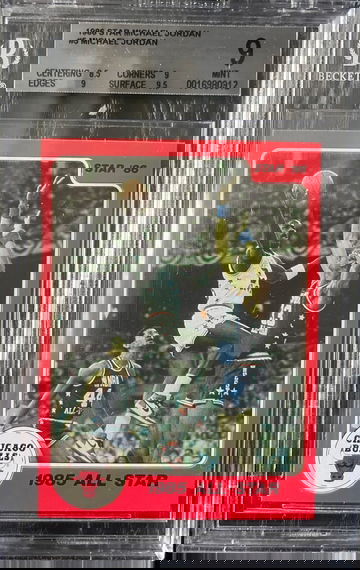 1986 Star Basketball #5 Michael Jordan All-Star BGS 9 MINT HOF GOAT Bulls