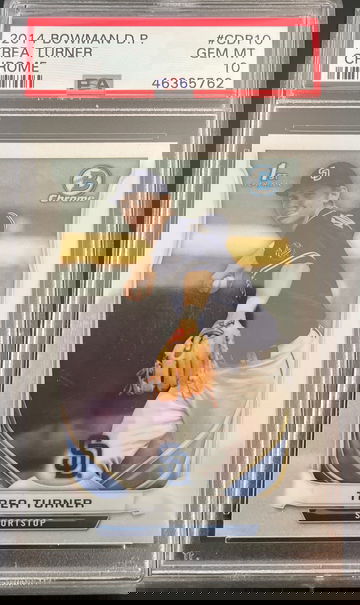 2014 Bowman Chrome Draft Trea Turner Psa 10