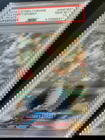 2018 Topps Chrome Update Gleyber Torres All Star PSA 10