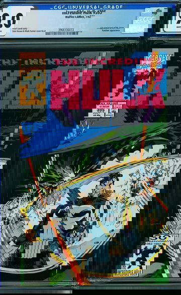 INCREDIBLE HULK #395, CGC 9.0 VFNM