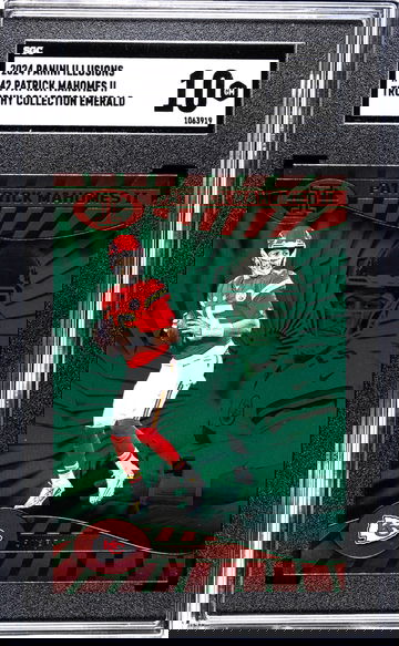 2024 Panini Illusions #42 Patrick Mahomes II Trophy Collection Emerald SGC 10
