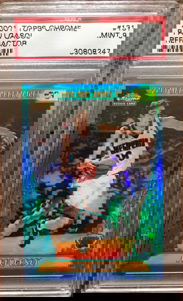 2001 Topps Chrome Pau Gasol Refractor Rookie PSA 9 Mint