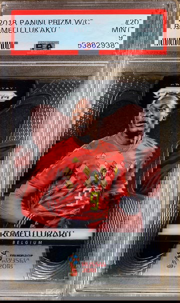 2018 Panini Prizm World Cup #20 Romelu Lukaku PSA 9