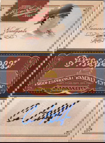 2011 Panini Prime Cuts Cameron Gallagher #CG Gold Autograph 38/49