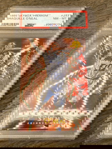 1995 Skybox Premium Shaquille O’Neal #293 PSA 8