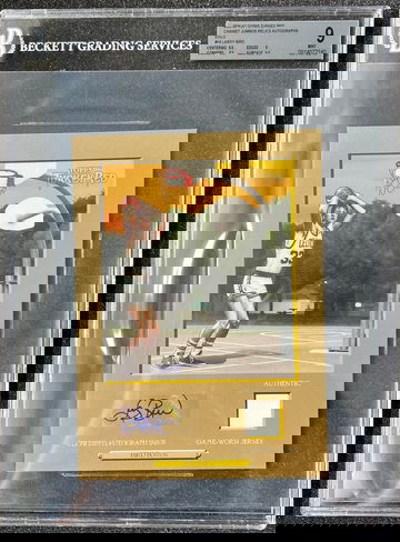 2006 Topps Turkey Red Cabinet Autographed Relics Gold #16 Larry Bird 5/5 BGS 9/9