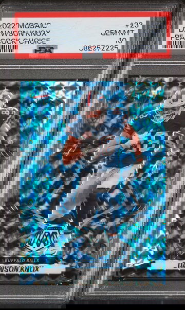 2022 Mosaic Dawson Knox Peacock - PSA 10