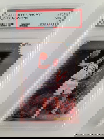 Dirk Nowitzki 1998 Topps Chrome PSA 9