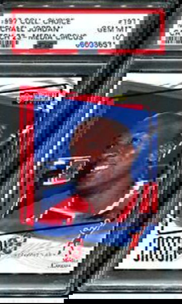 1997 Upper Deck UD Collector's Choice Catch 23 Media Circus 191 Michael Jordan Chicago Bulls PSA 10 Gem Mint