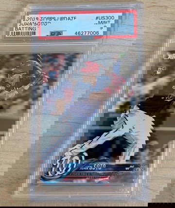 Juan Soto 2018 topps update US300 PSA 9