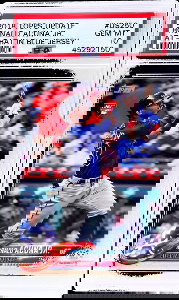 2018 Topps Update Ronald Acuna Jr. #US250 RC PSA 10