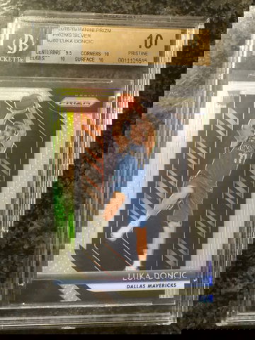 2018 panini prizm Luka doncic rookie silver refractor bgs 10 pristine pop 9 none higher