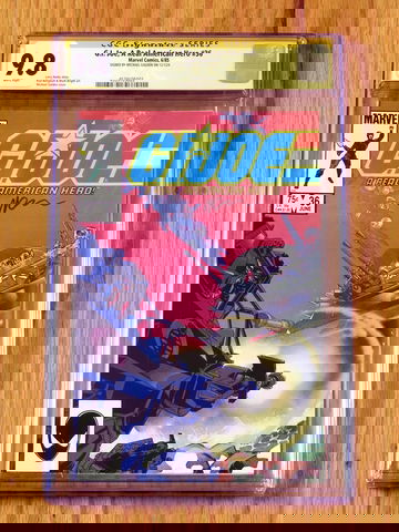 GI JOE ARAH #36 CGC SS 9.8 NM/M WP 1985 Signature Series signed Michael Golden