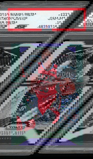 2019 Prizm #222 Anthony Davis Silver Prizm PSA 10