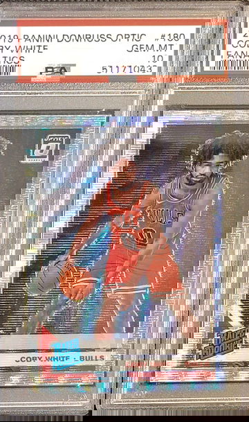 2019-20 PANINI OPTIC FANATICS COBY WHITE SILVER WAVE #180 PSA 10 GEM MINT