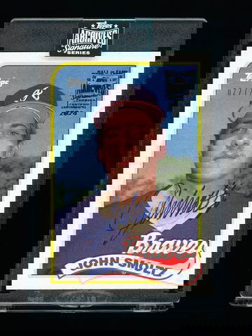 2024 Topps Archives Signature Series John Smoltz Rookie Auto Braves 02/12 #382