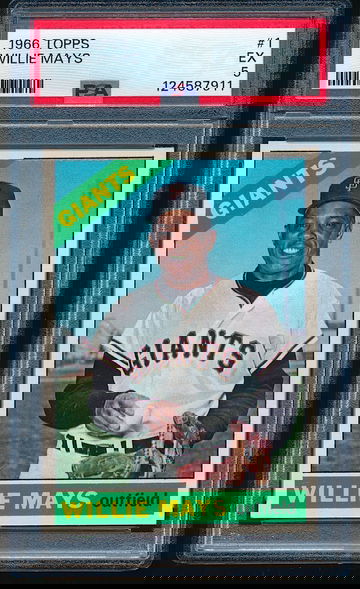 1966 Topps Willie Mays #1 PSA 5 ++ Centered, looks NM