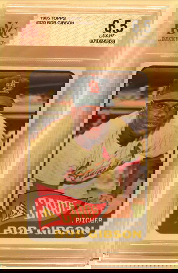1965 Topps #320 Bob Gibson BVG 6.5 EX-MT +