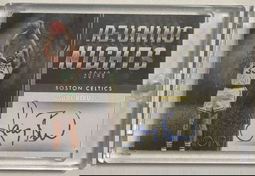 2021-22 Panini Noir Larry Bird Reigning Nights Auto 30/49 Boston Celtics NBA