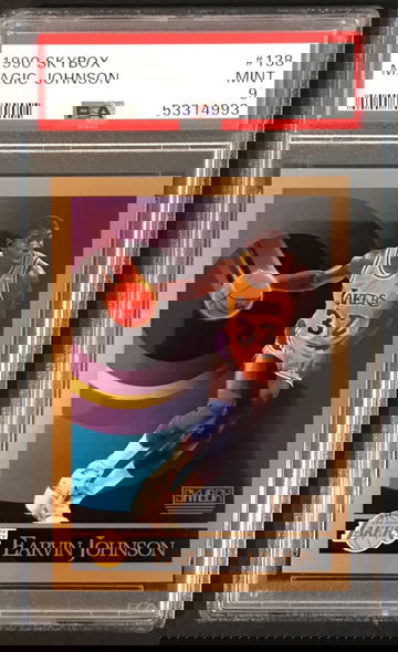 1990-91 Skybox #138 Earvin Magic Johnson PSA 9 MINT