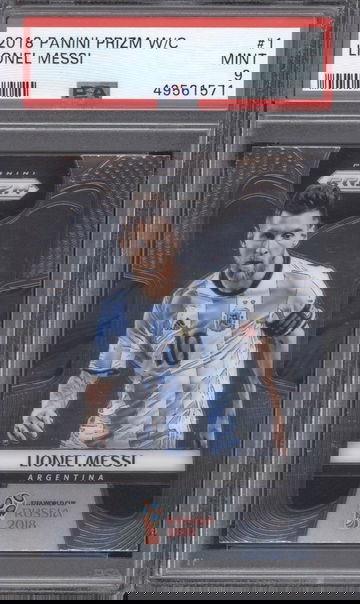 2018 Panini Prizm World Cup 1 Lionel Messi PSA 9 MINT