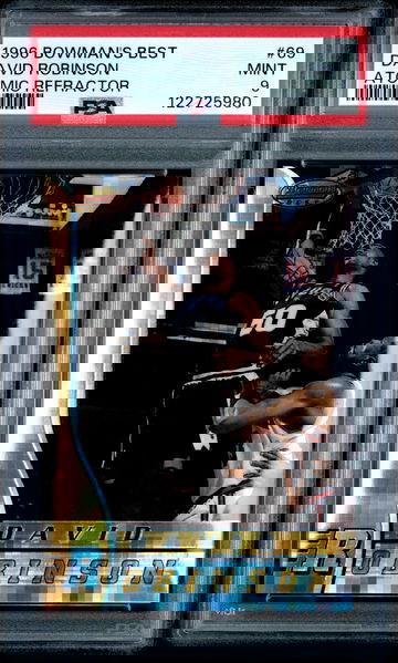 1996 Bowman’s Best David Robinson Atomic Refractor PSA 9